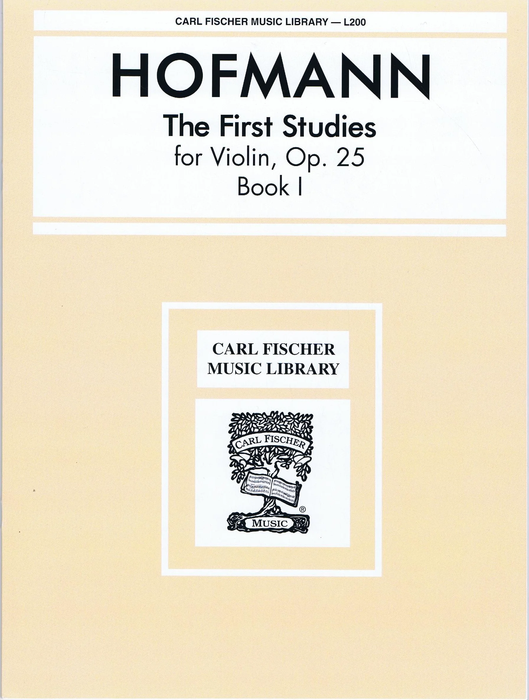 Hofmann The First Studies - Book 1, Opus 25 CF L200