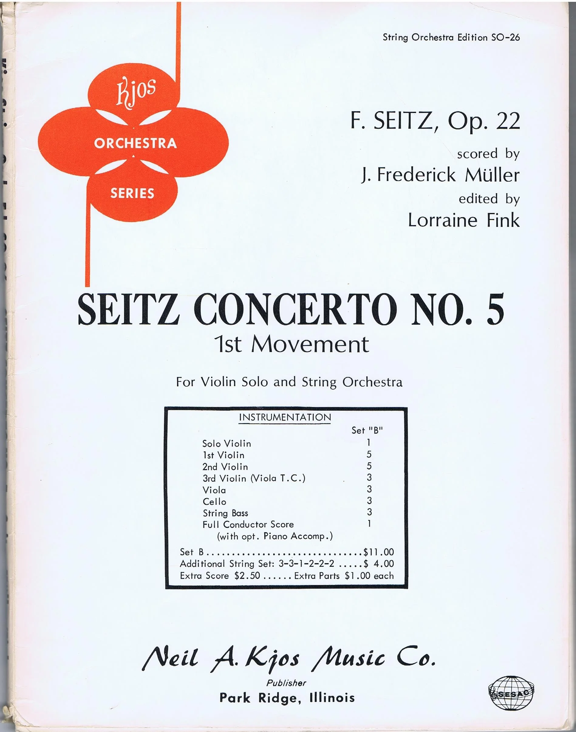 Orchestration - Seitz Concerto No.5 1st Movement For Violin Solo and String Orchestra