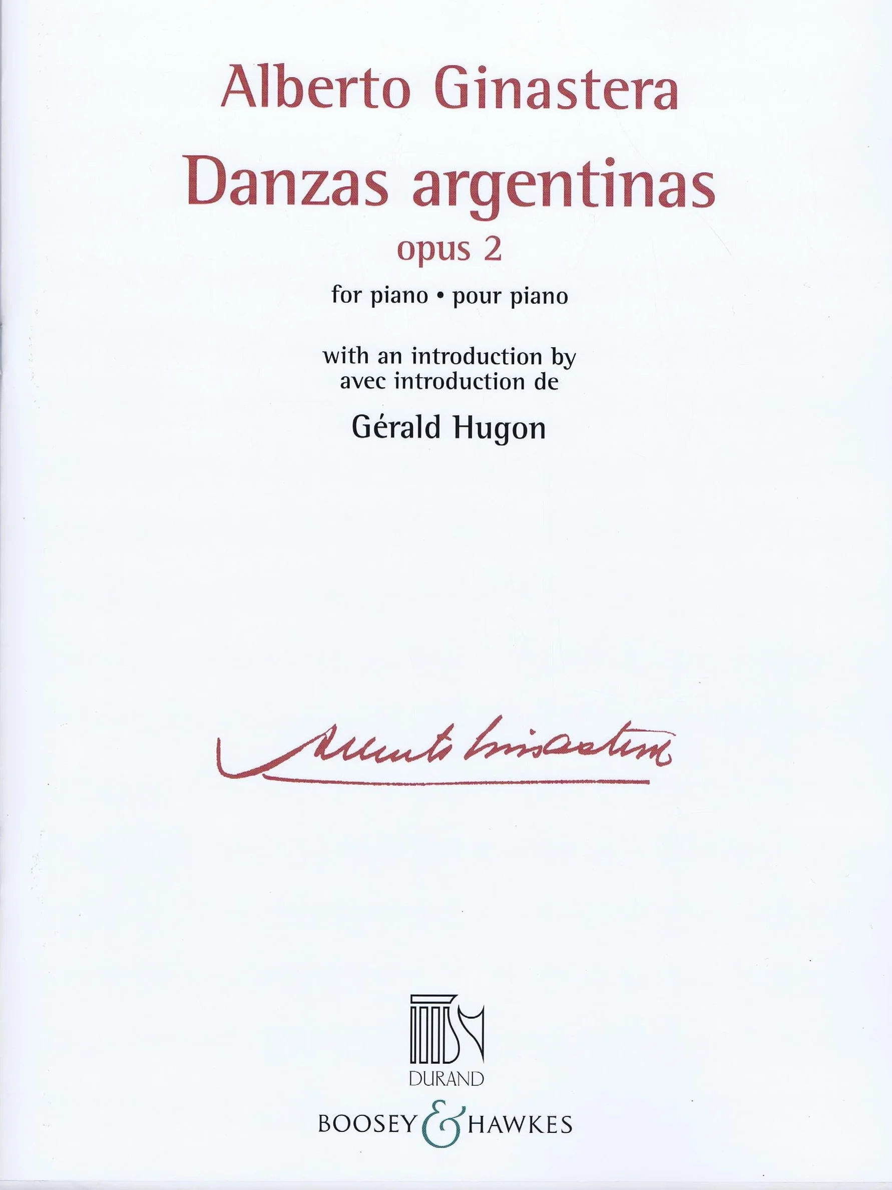 Ginastera Danzas Argentinas Opus 2 HL 48024360