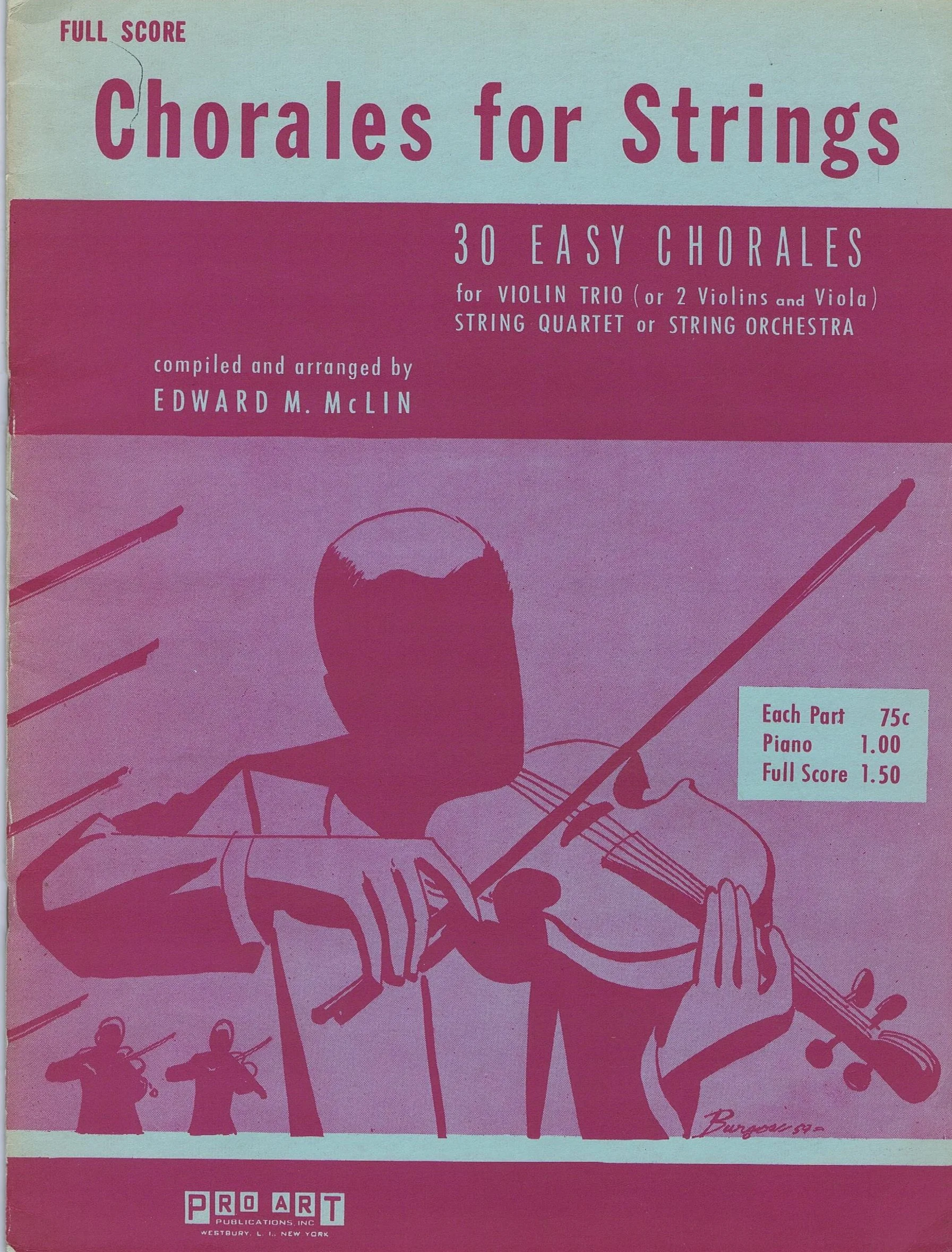 Orchestration - Chorales for Strings 30 Easy Chorales