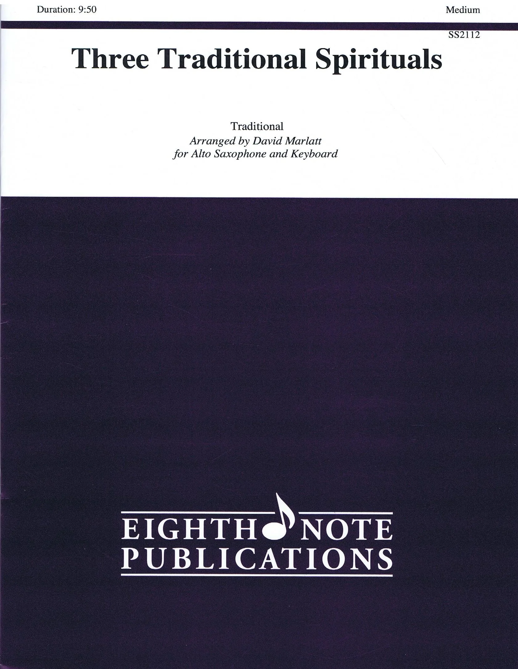 Marlatt Three Traditional Spirituals Alfred 81-SS2112