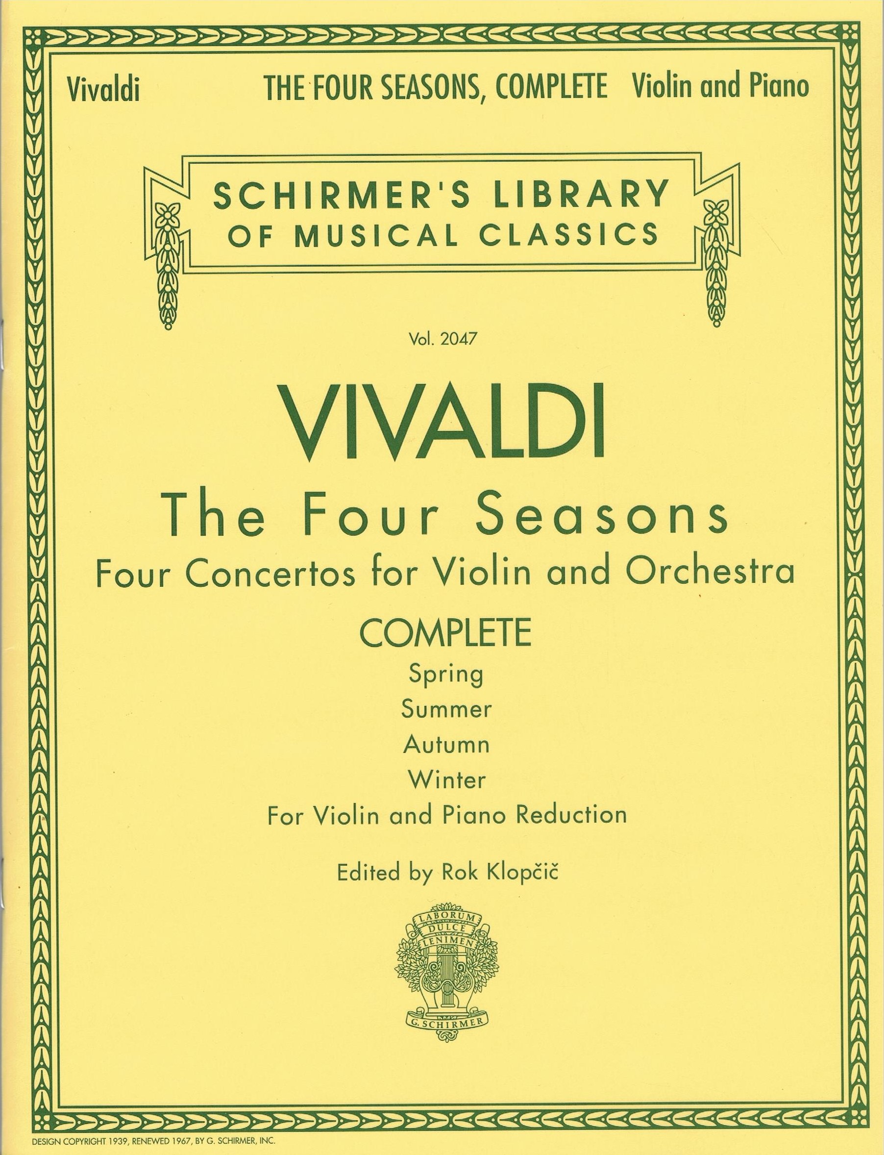 Antonio Vivaldi – The Four Seasons, Complete HL 50485535