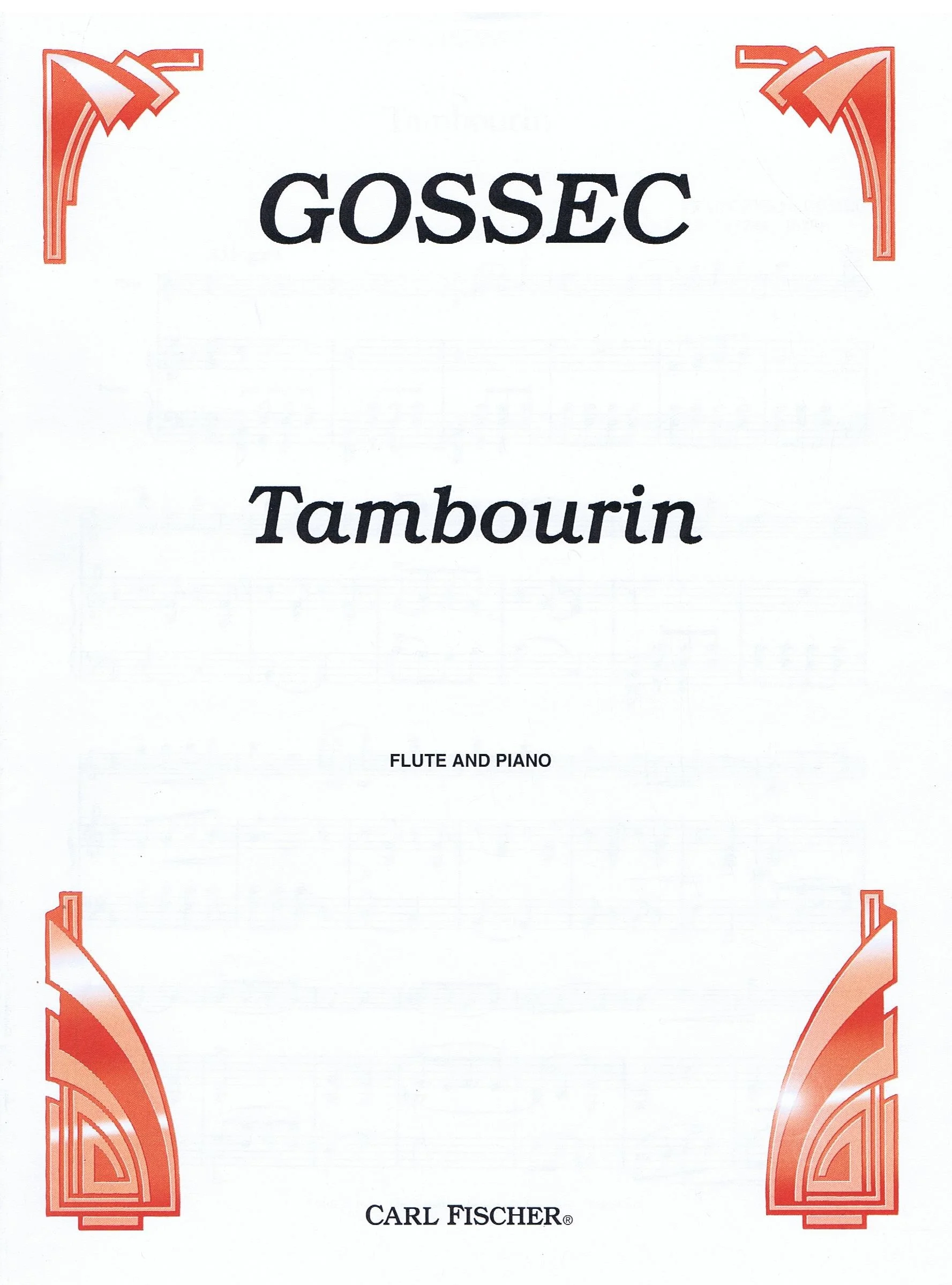 Gossec Tambourin CF CU2097