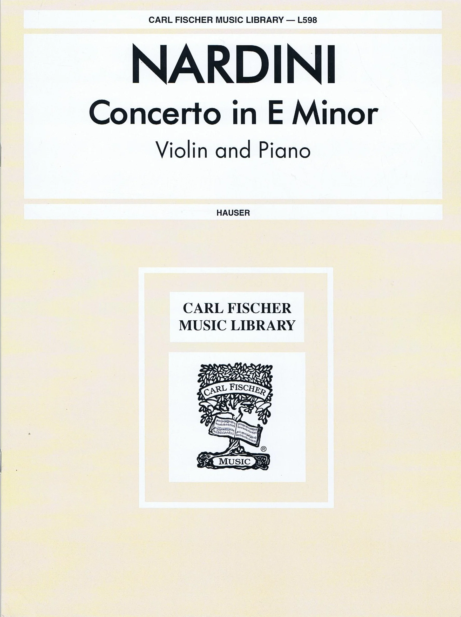 Nardini Concerto In E Minor CF L598
