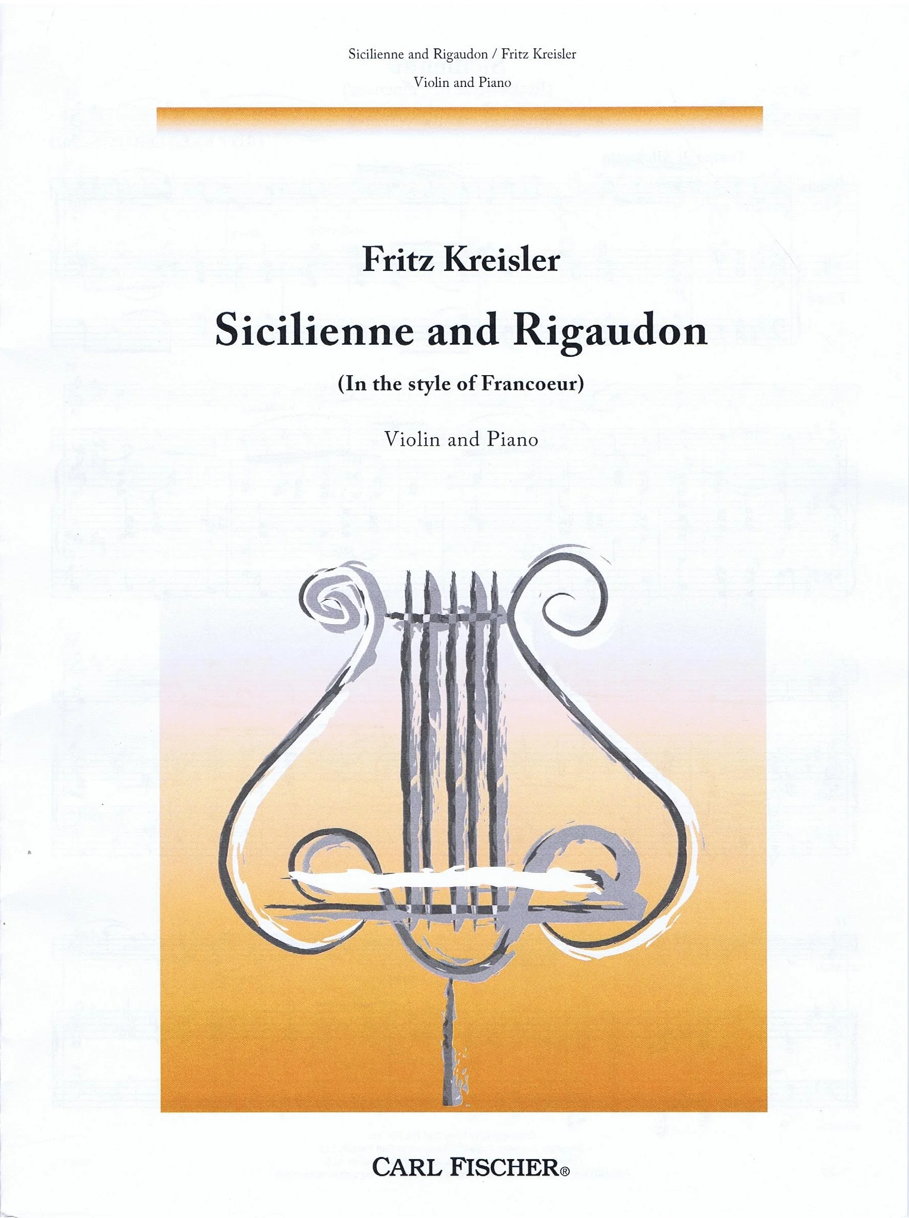 Kreisler Sicilienne and Rigaudon CF F1057