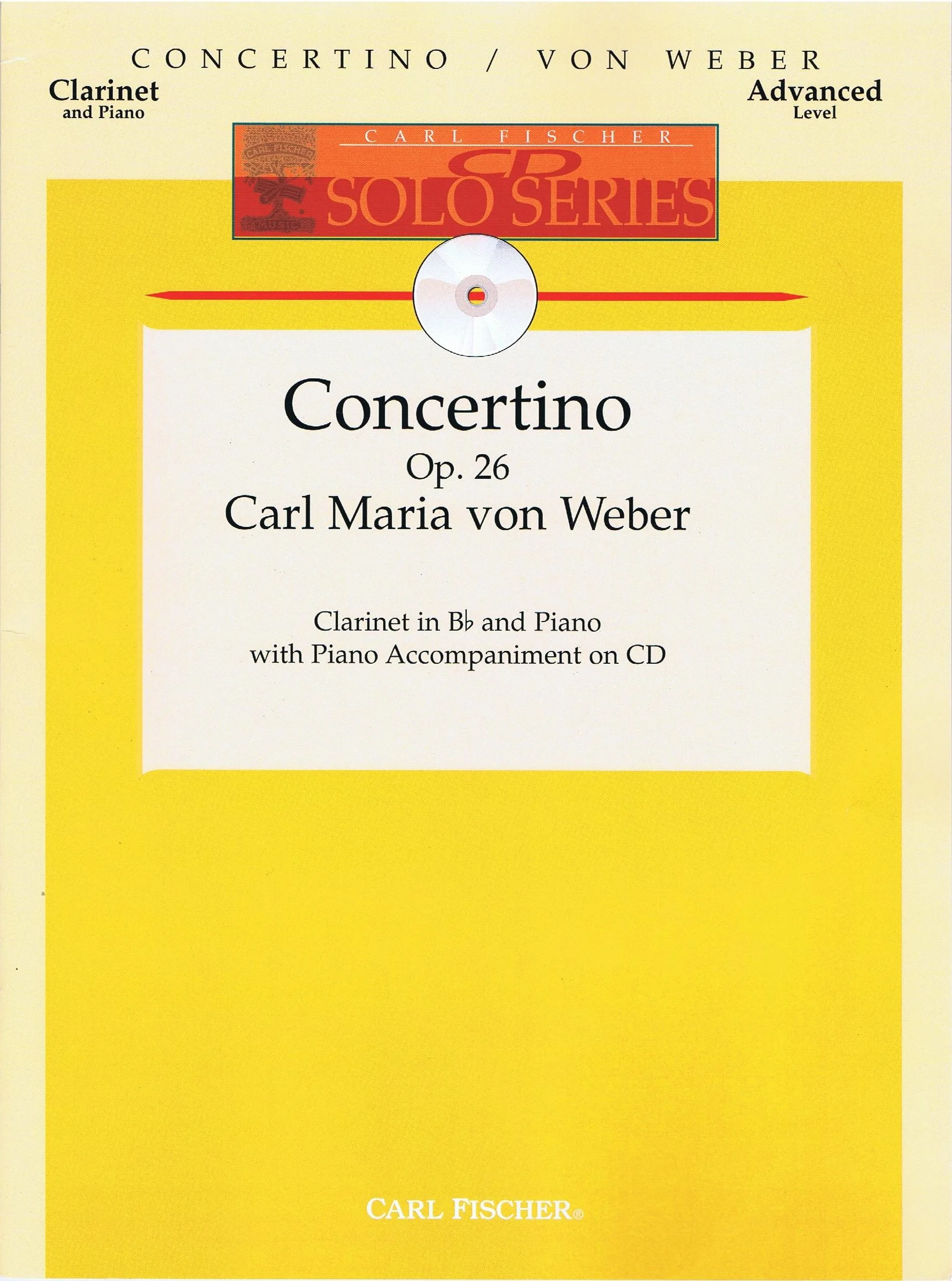 Weber Concertino, Op. 26, Opus 26 CF W2586