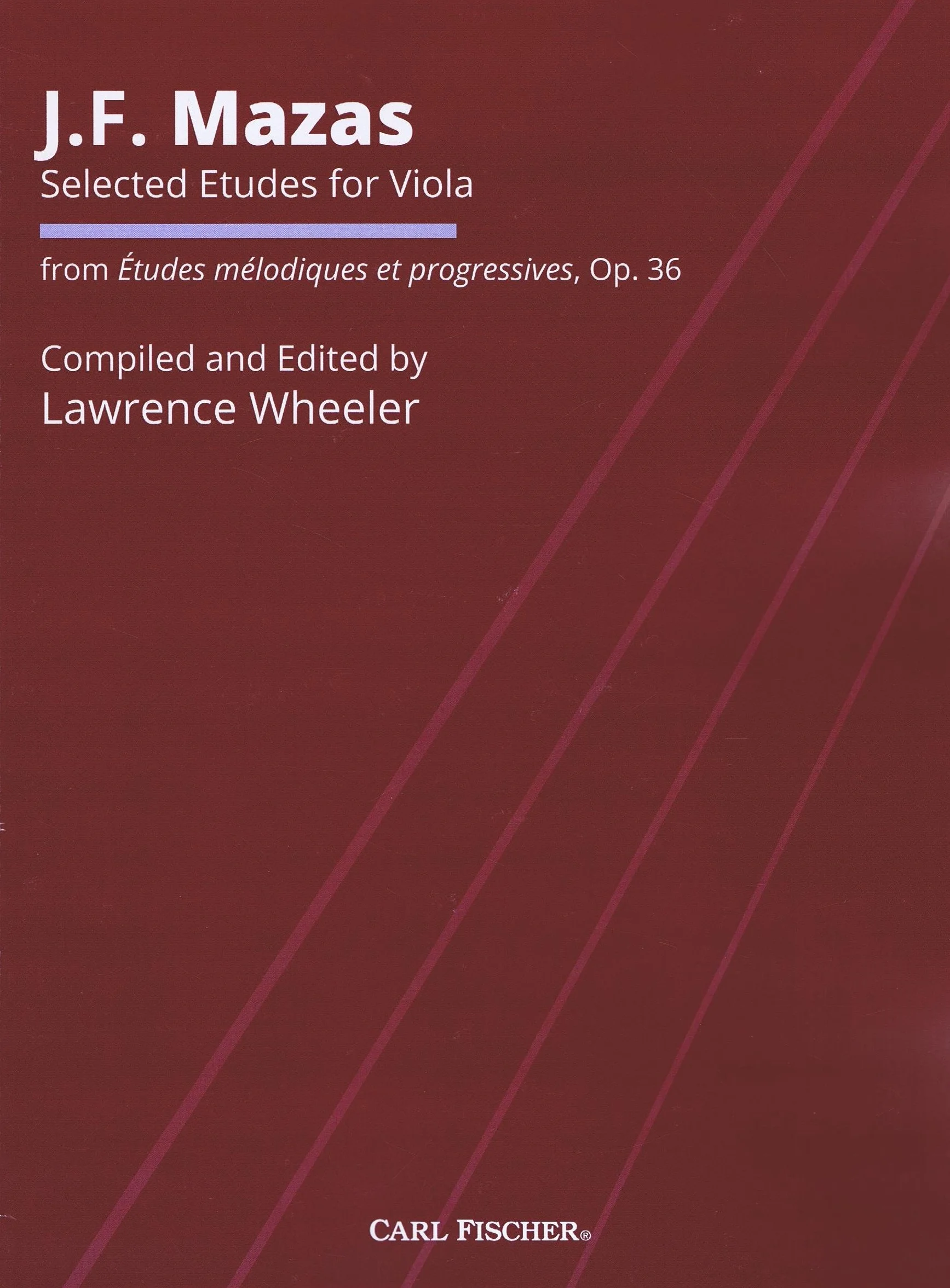 Mazas Selected Etudes for Viola, Op. 36