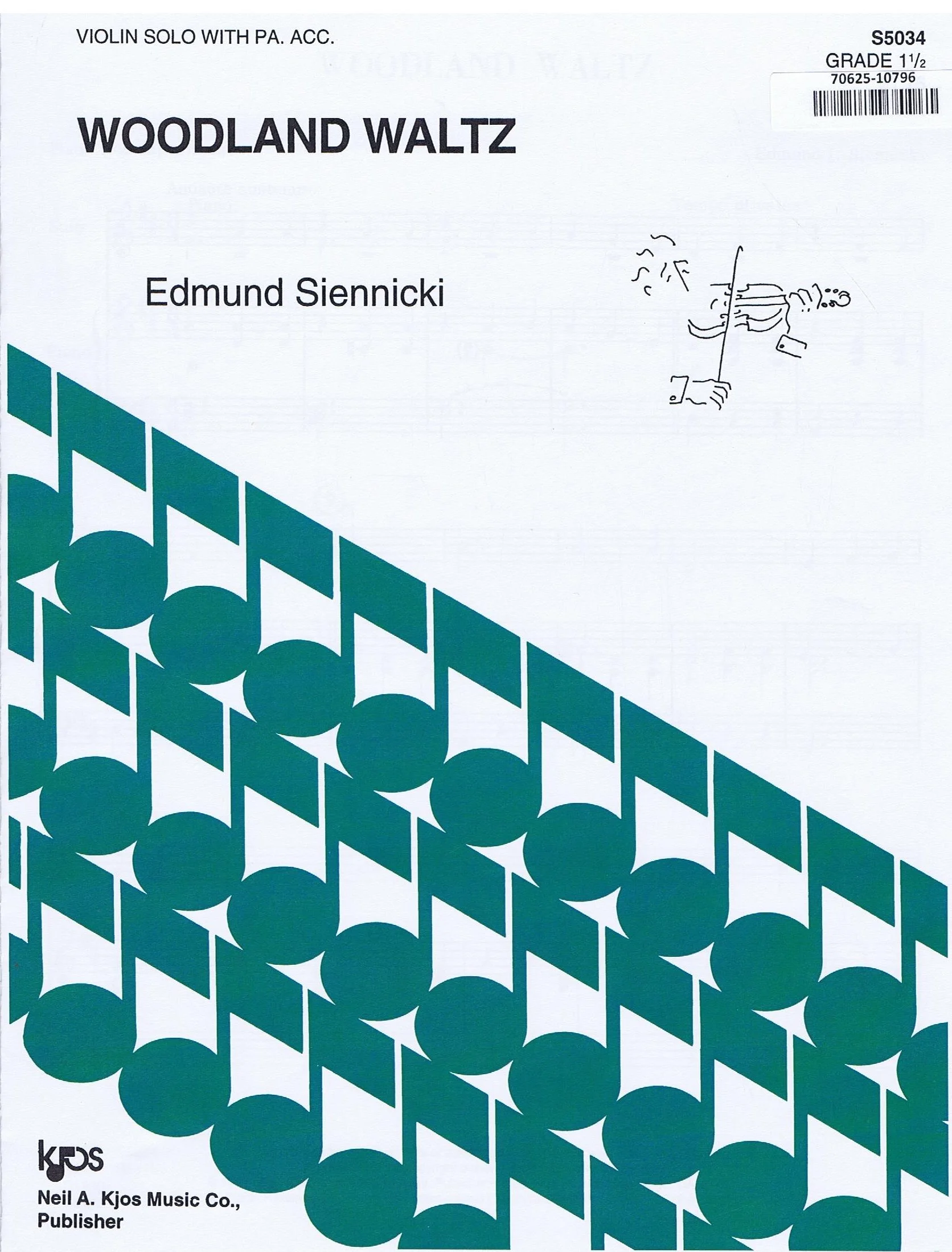 Siennicki WOODLAND WALTZ - VIOLIN SOLO KJOS S5034