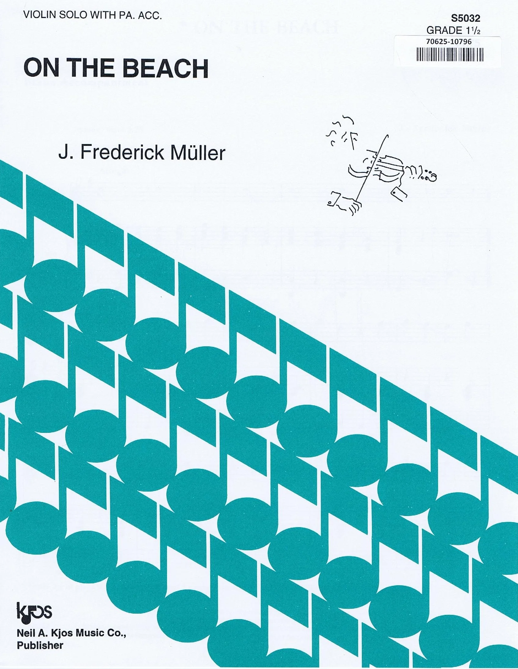 Müller ON THE BEACH - VIOLIN SOLO KJOS S5032