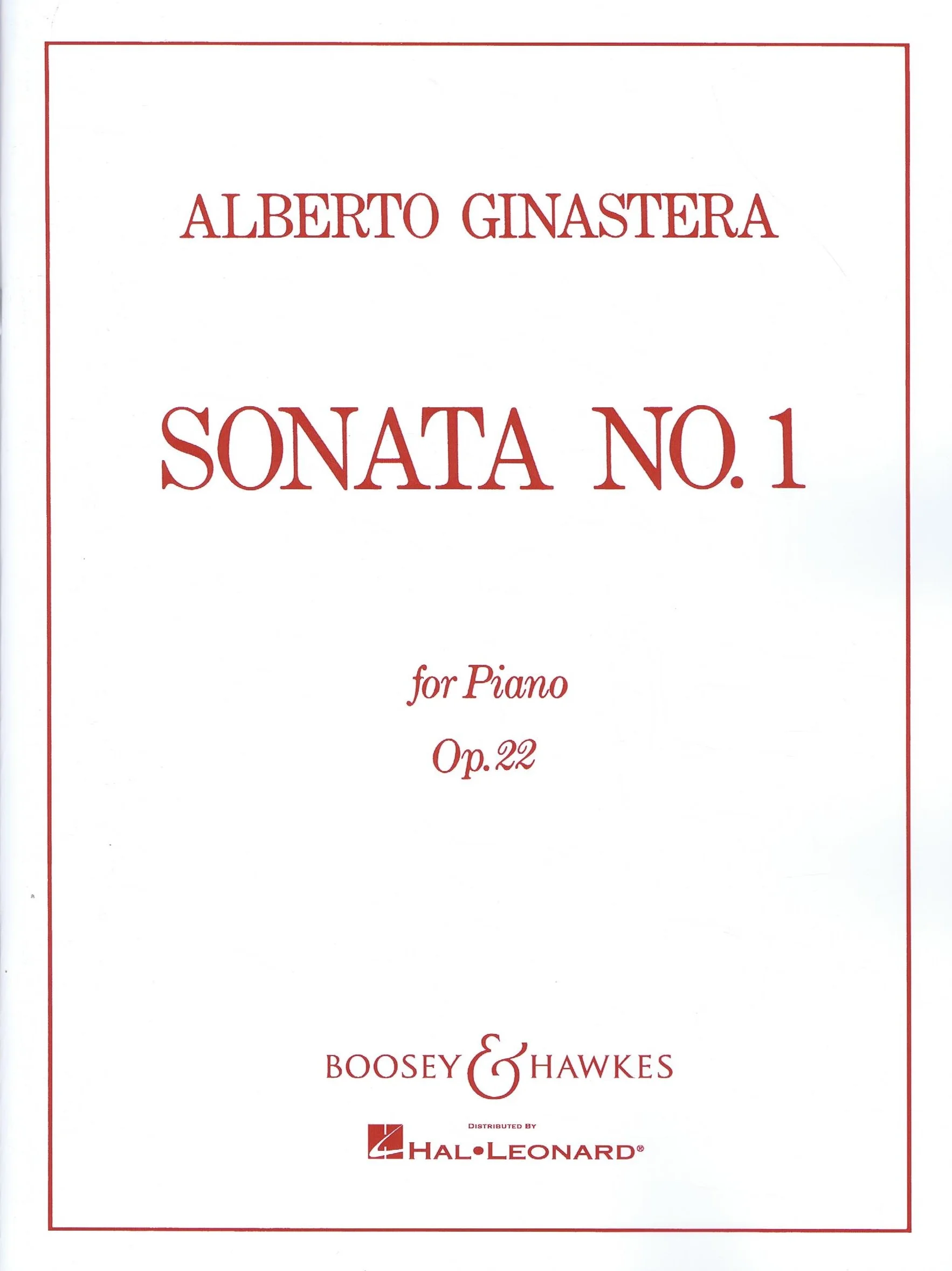 Ginastera Sonata No. 1, Op. 22 HL 48002685