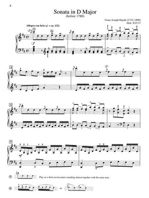 Haydn Sonata in D Major, Hob. XVI/37 Alfred 6388 — Teacher's Choice