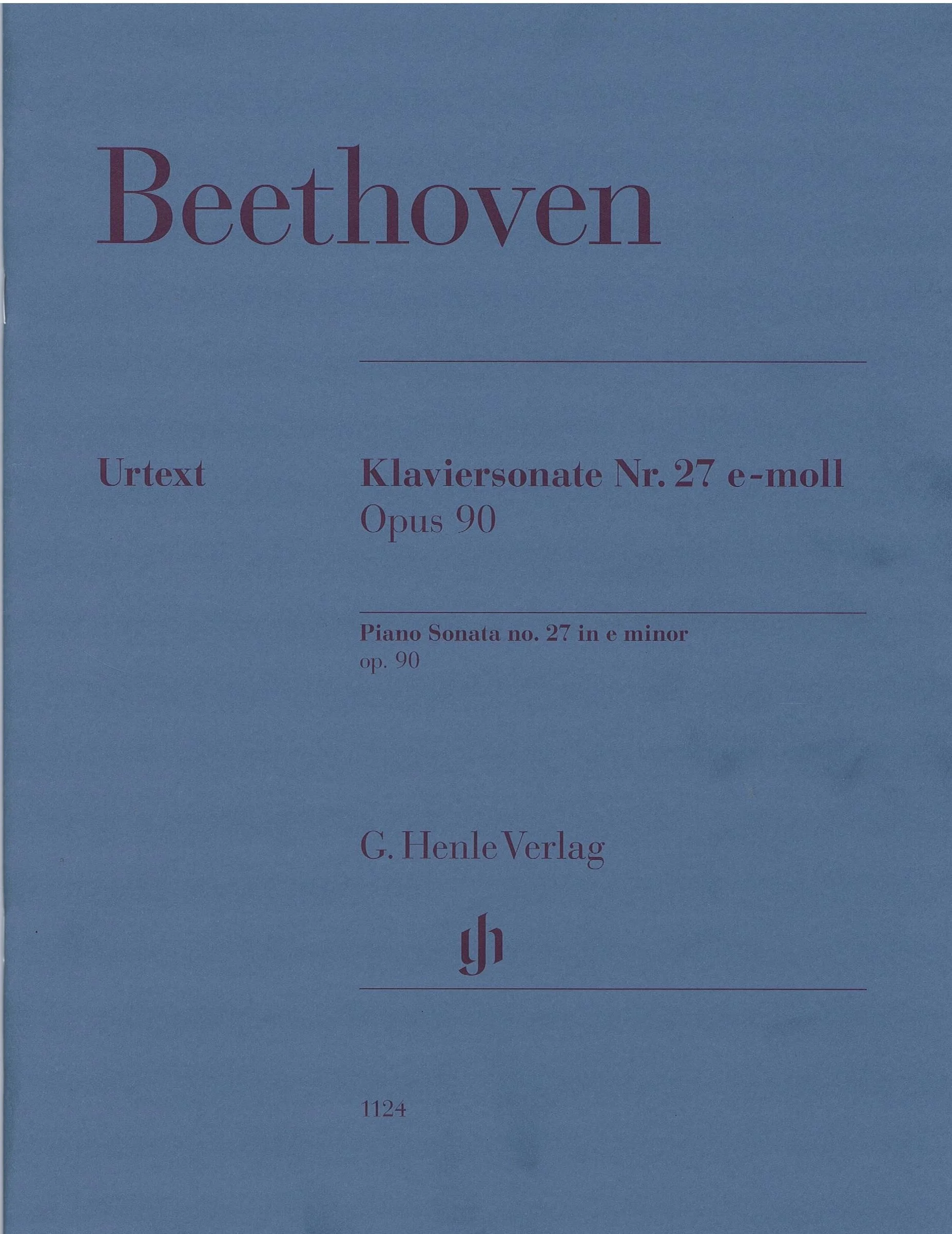 Beethoven Piano Sonata No. 27 in E Minor, Op. 90 HL 51481124