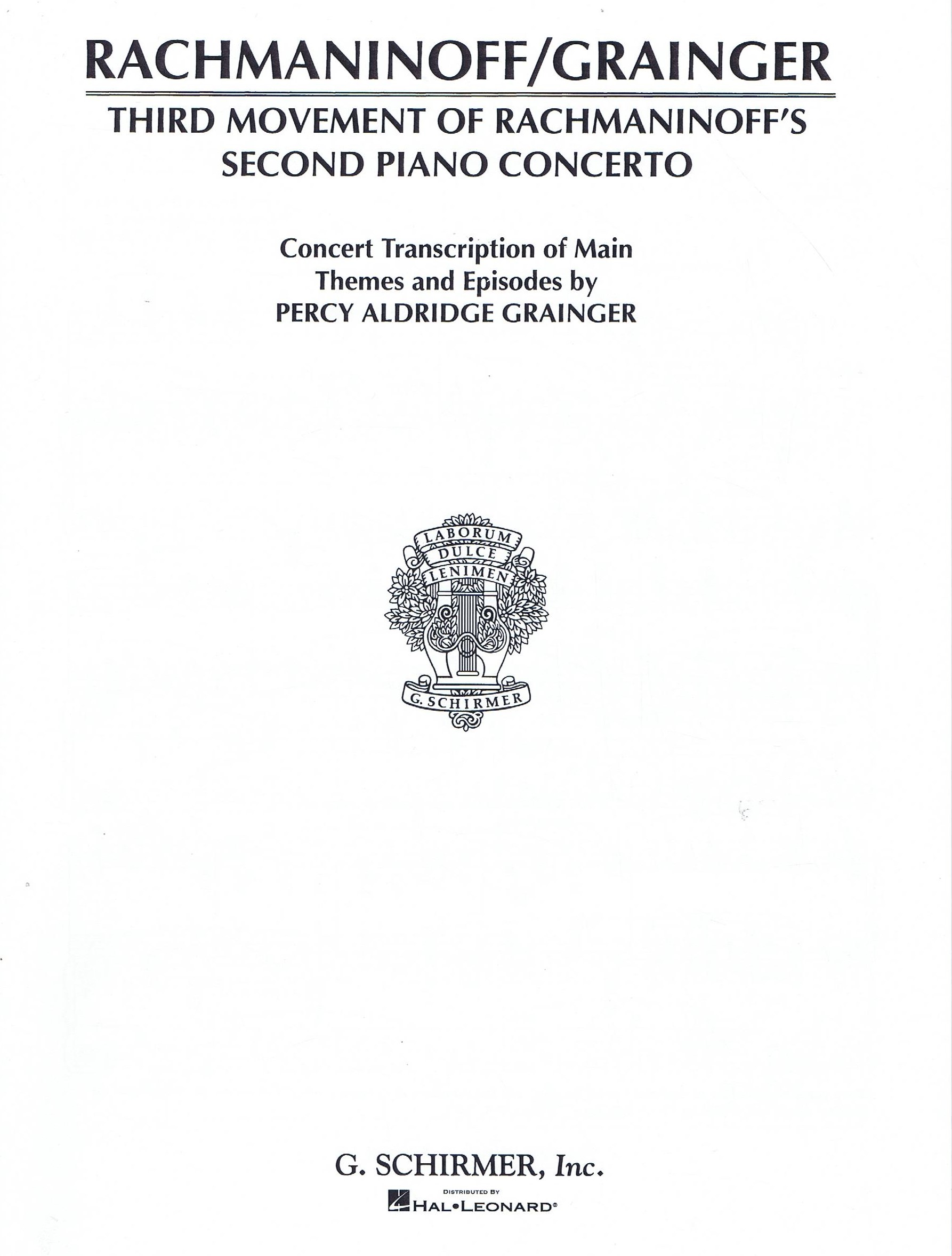 Rachmaninoff Concerto No. 2 – 3rd Movement HL 50284300