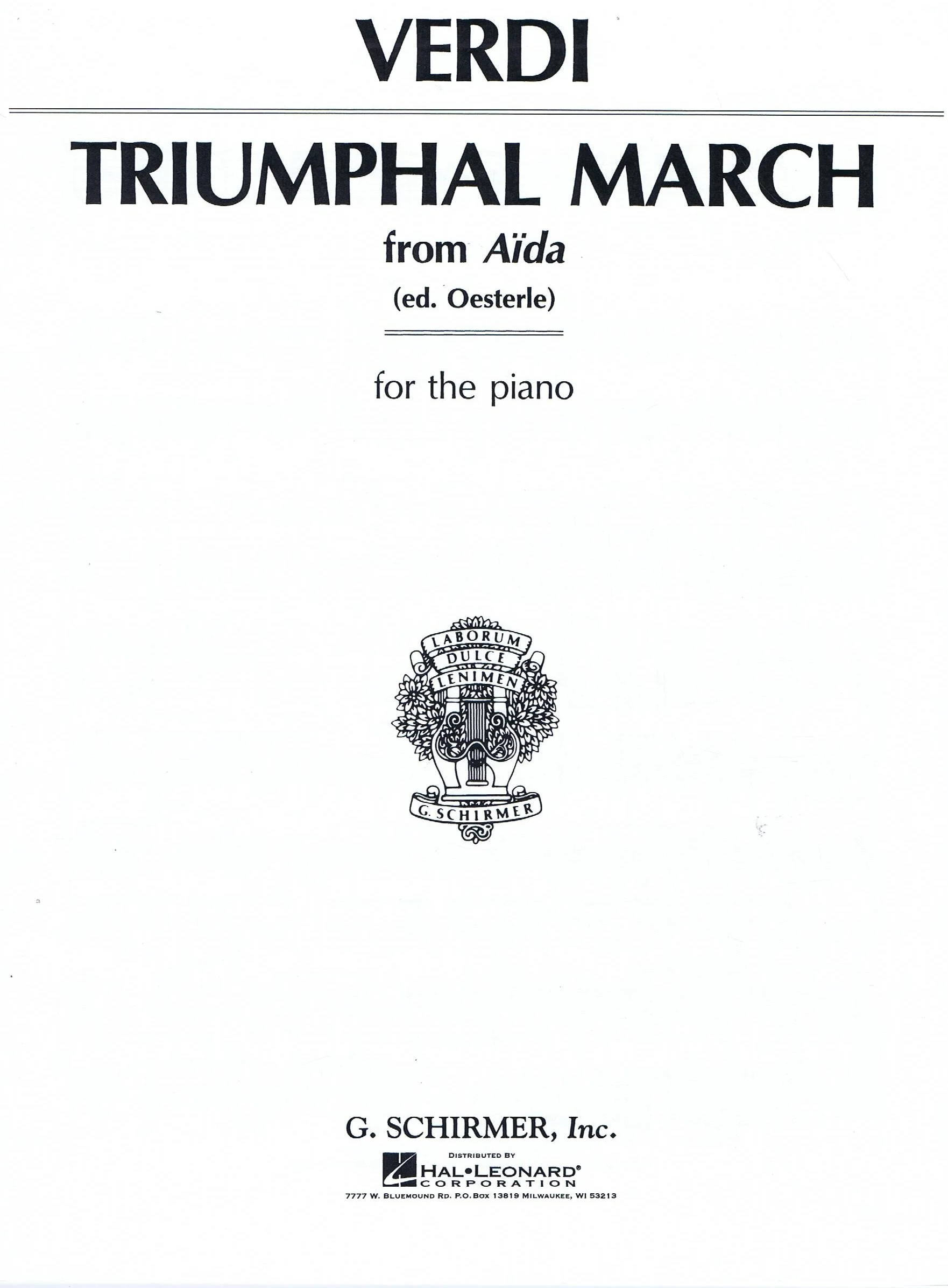 Verdi Triumphal March (from Aida) HL 50267840