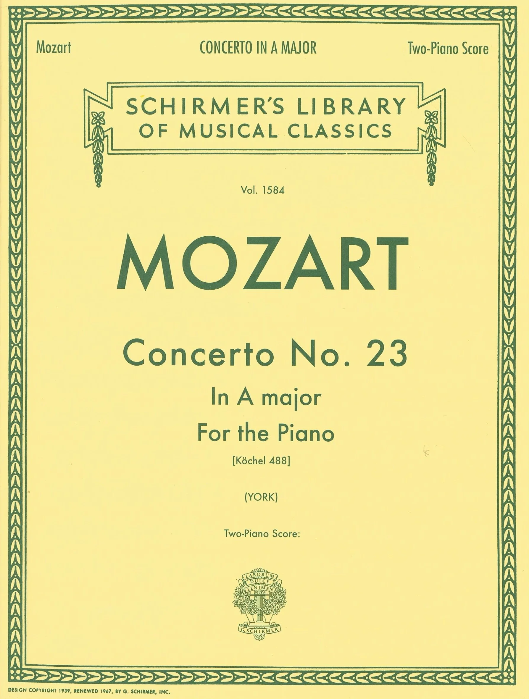 Mozart Concerto No. 23 in A, K.488 HL 50260290