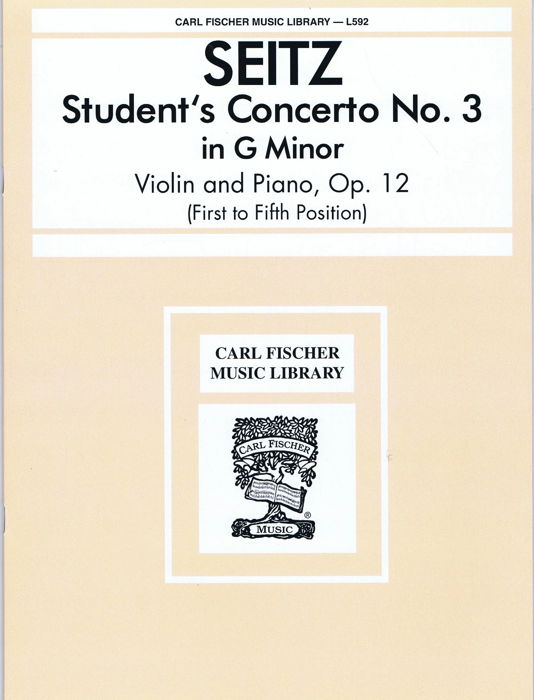 Seitz Student's Concerto No. 3, Opus 12 CF L592