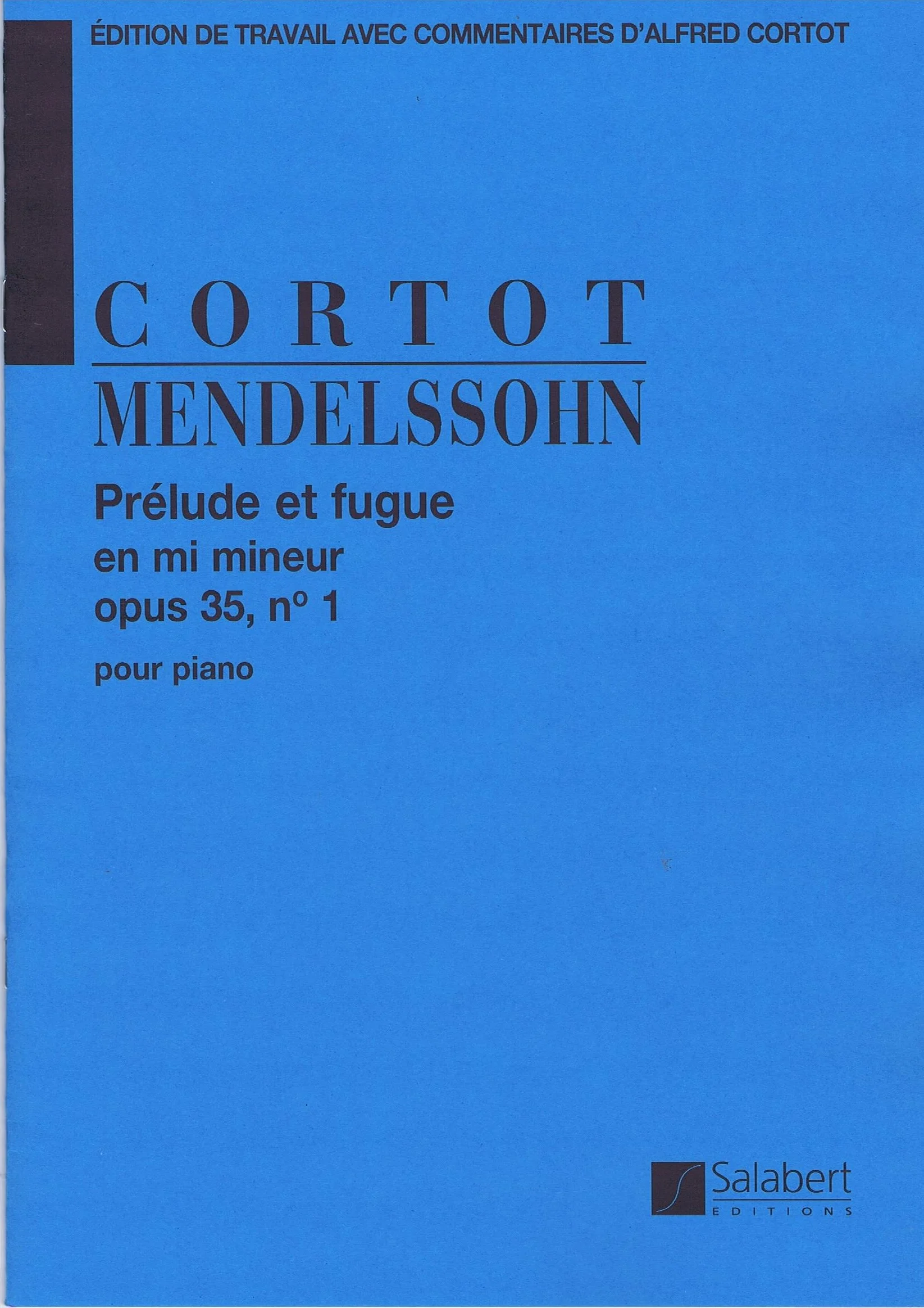 Mendelssohn Prelude and Fugue in E Minor, Op. 35, No. 1 HL 50414890