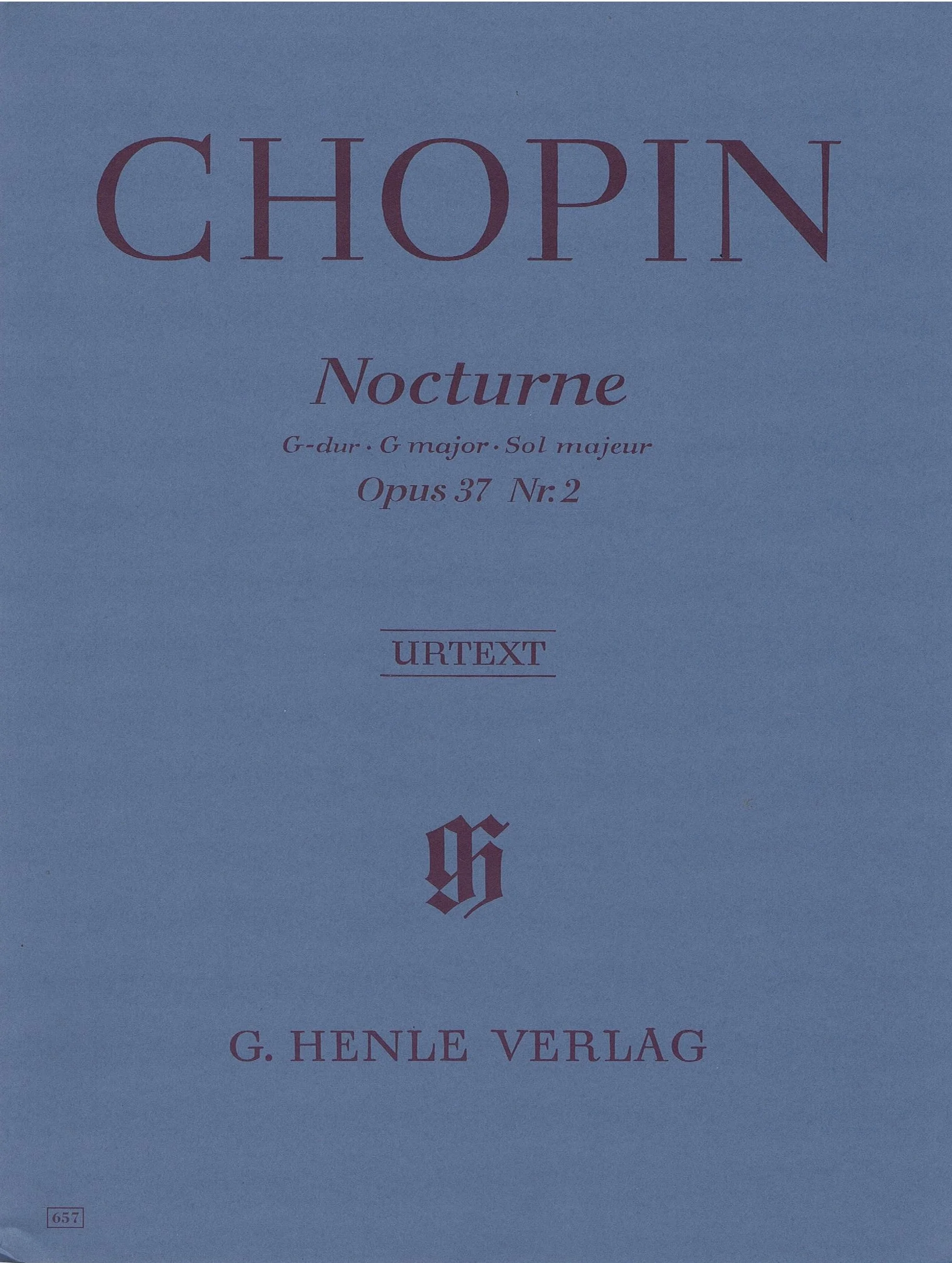 Chopin Nocturne in G Major Op. 37 HL 51480657