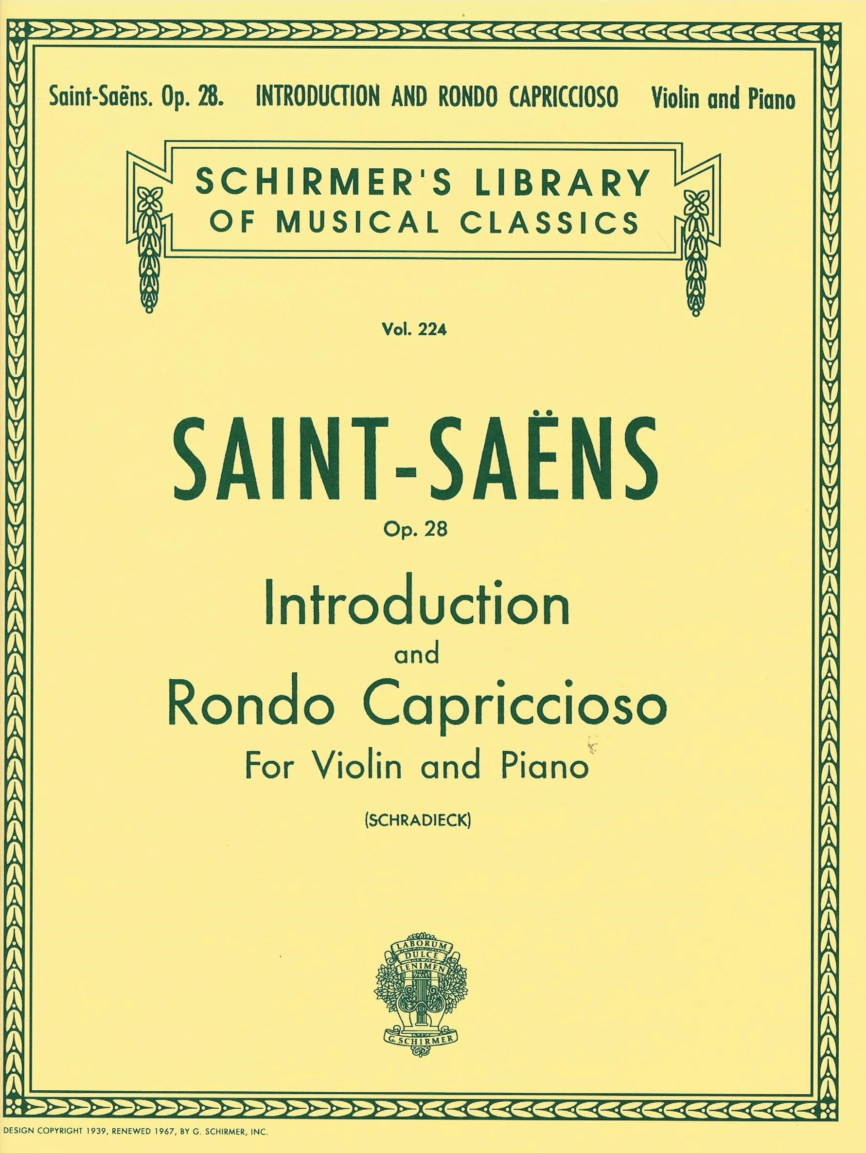 Saint-Saëns Introduction and Rondo Capriccioso, Op. 28 50253560