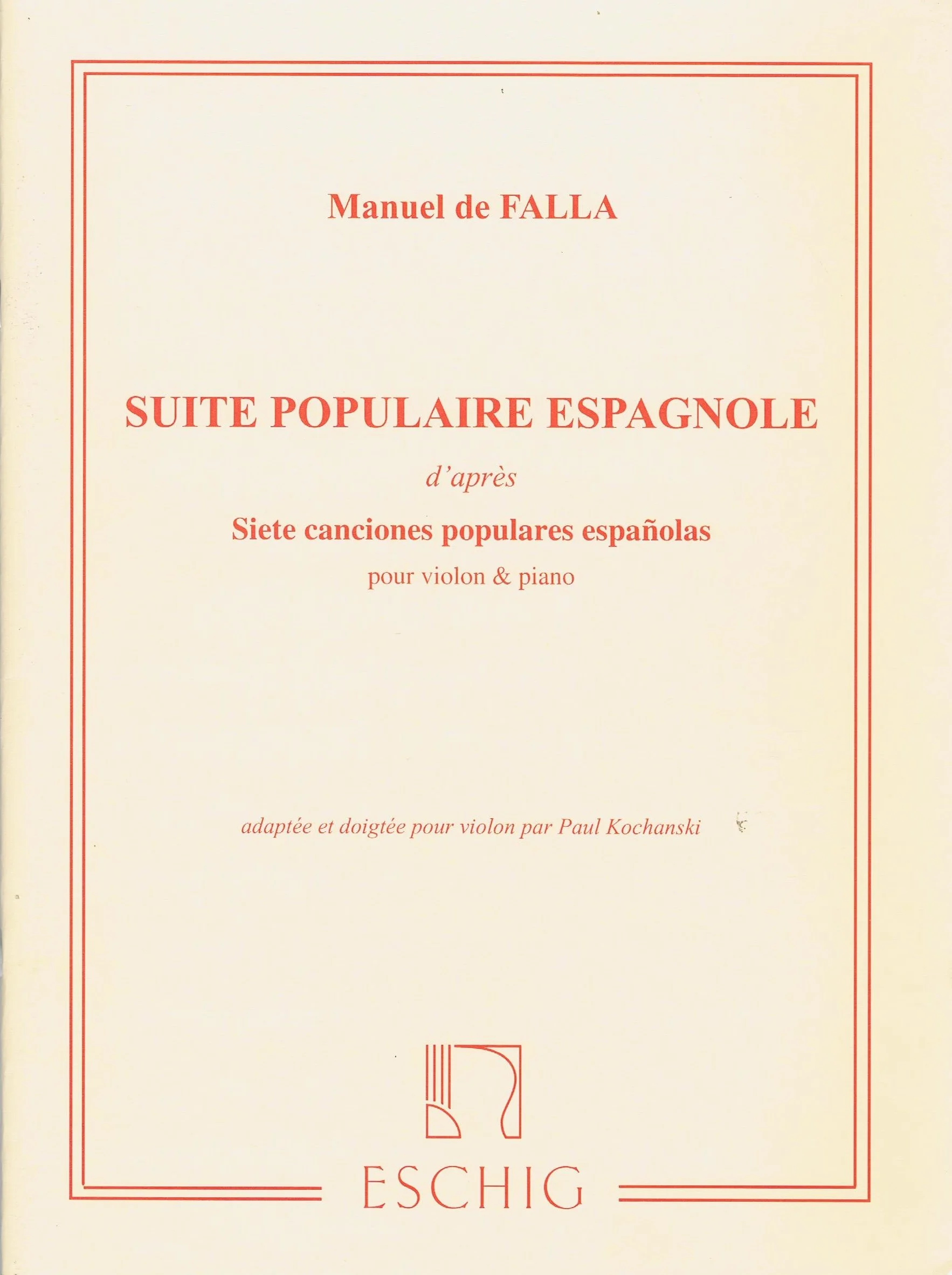 Falla Suite populaire espagnole HL 50560485