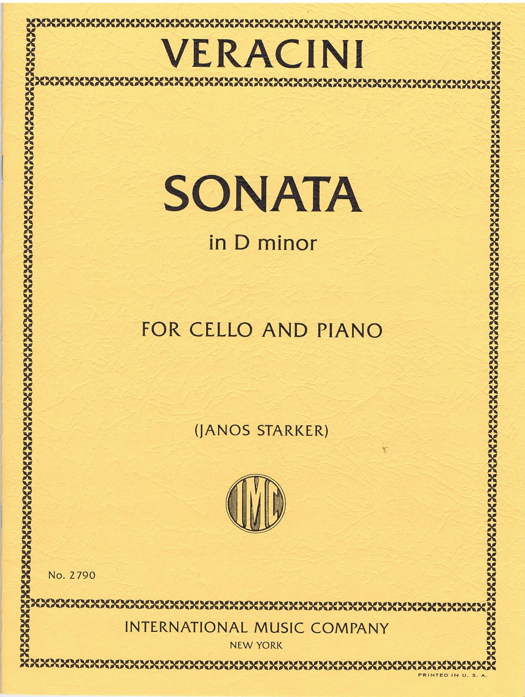 Veracini Sonata in D minor IMC 2790