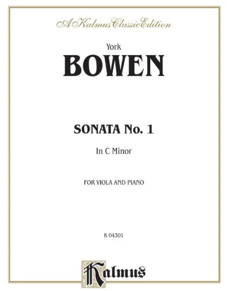 Bowen Sonata No. 1 in C Minor Alfred K04301