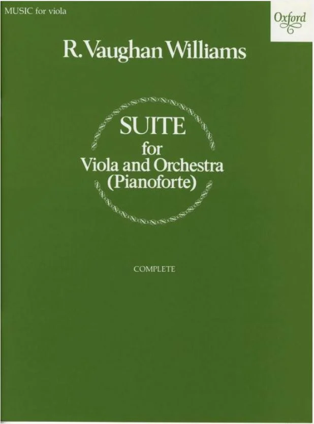 Vaughan Williams Suite for viola and orchestra (pianoforte)