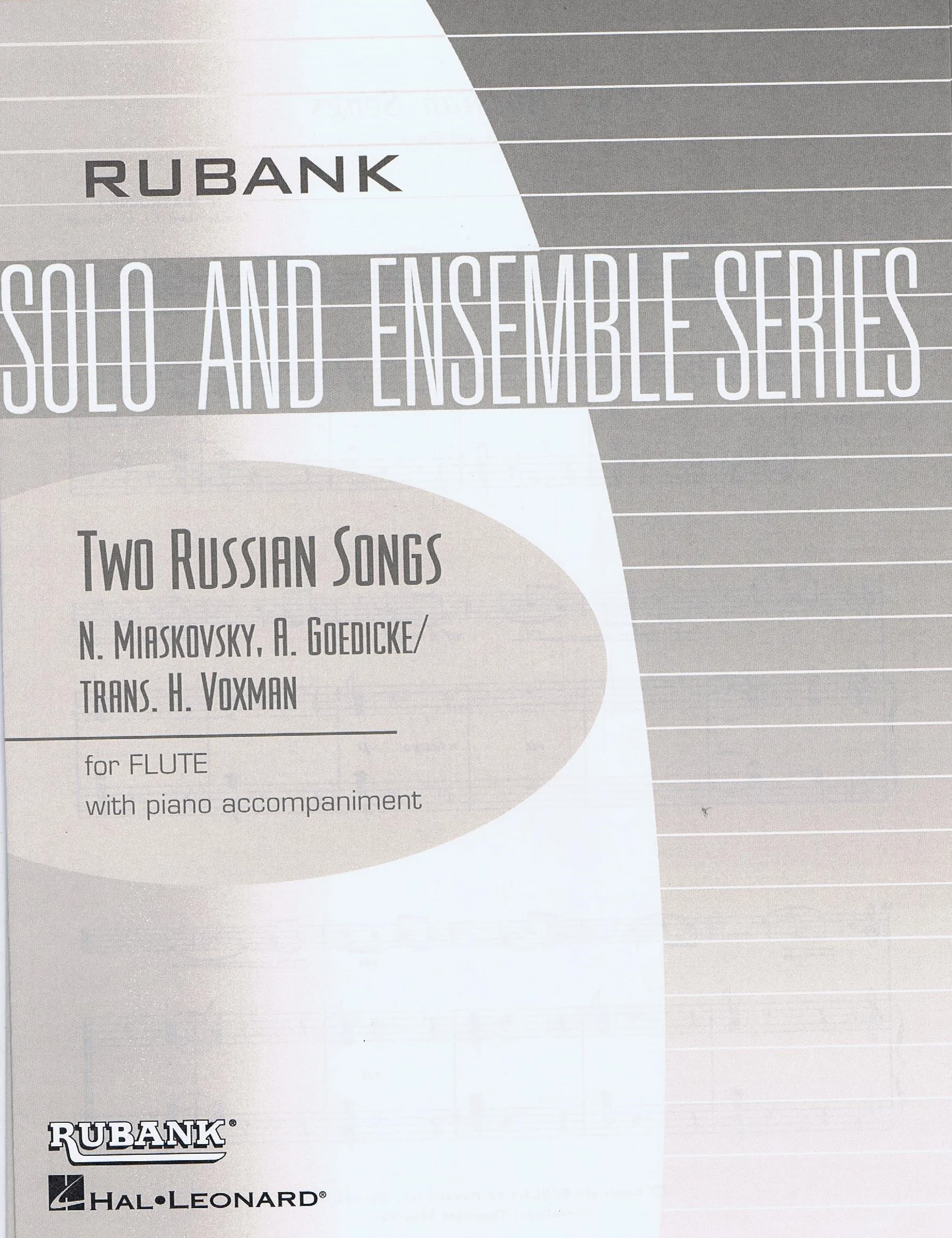 Miaskovsky Two Russian Songs HL 04476718