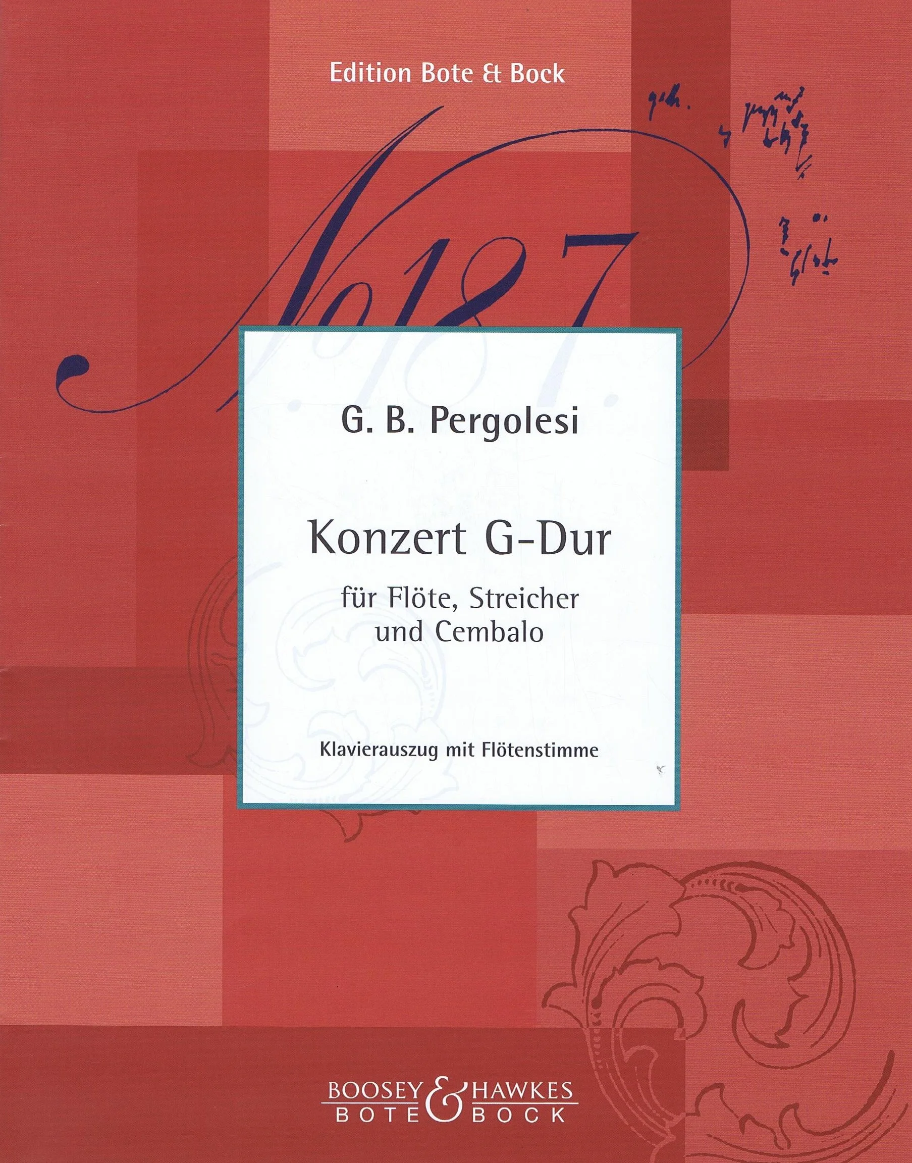 Pergolesi Flute Concerto in G Major HL 48015103