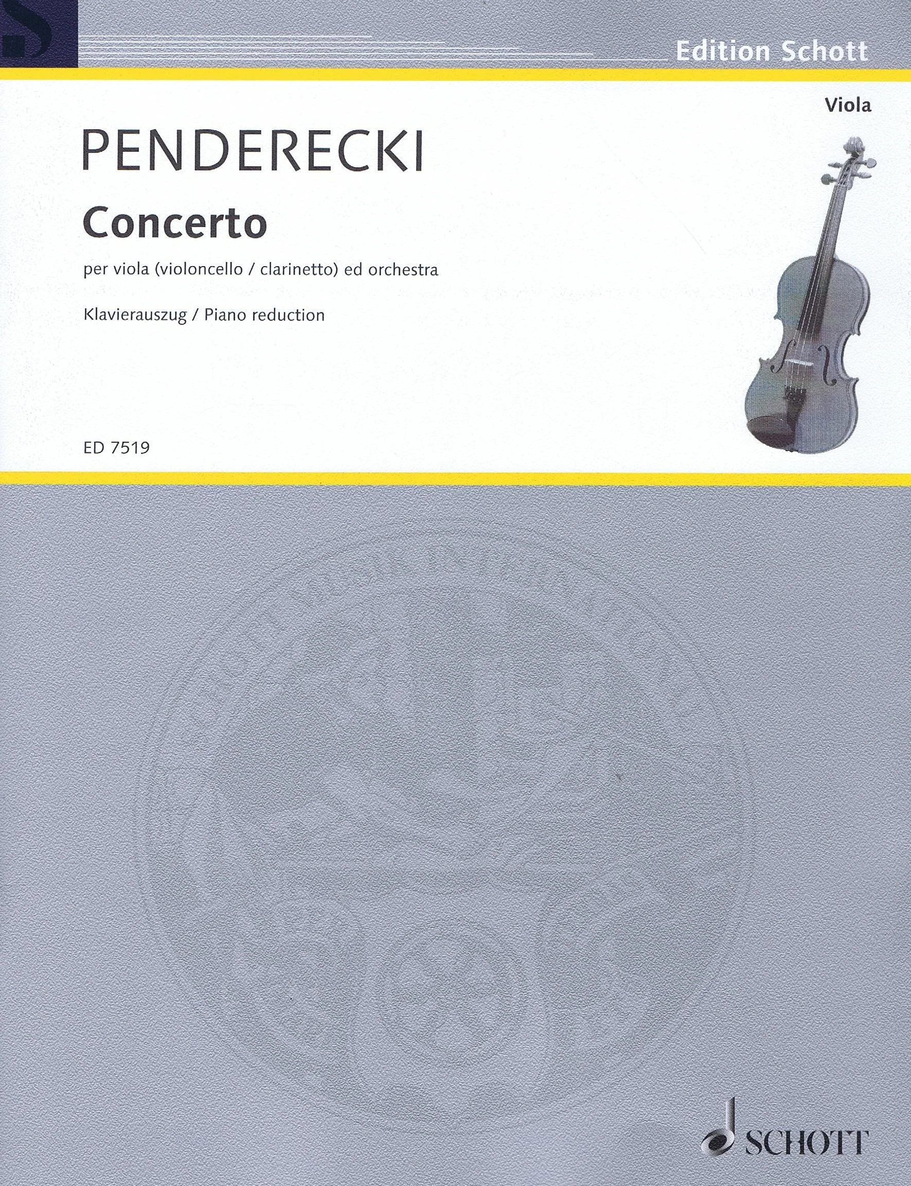 Penderecki Viola Concerto HL 49007297