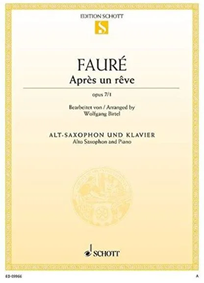 Fauré Après un rêve, Op. 7/1 HL 49044711