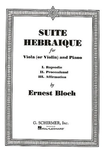 Bloch Suite Hebraique HL 50286080