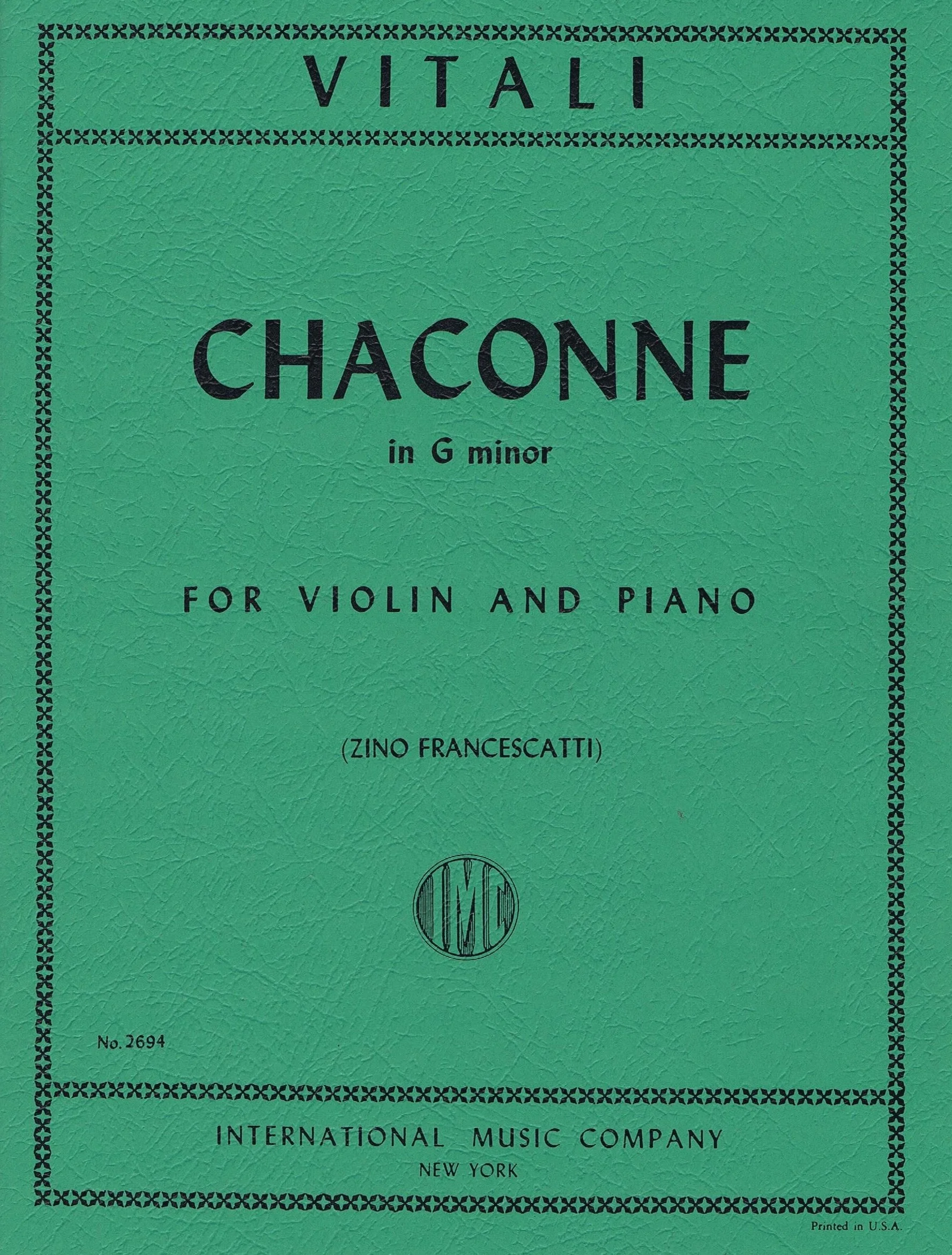 Viatti Chaconne in G minor IMC 2694