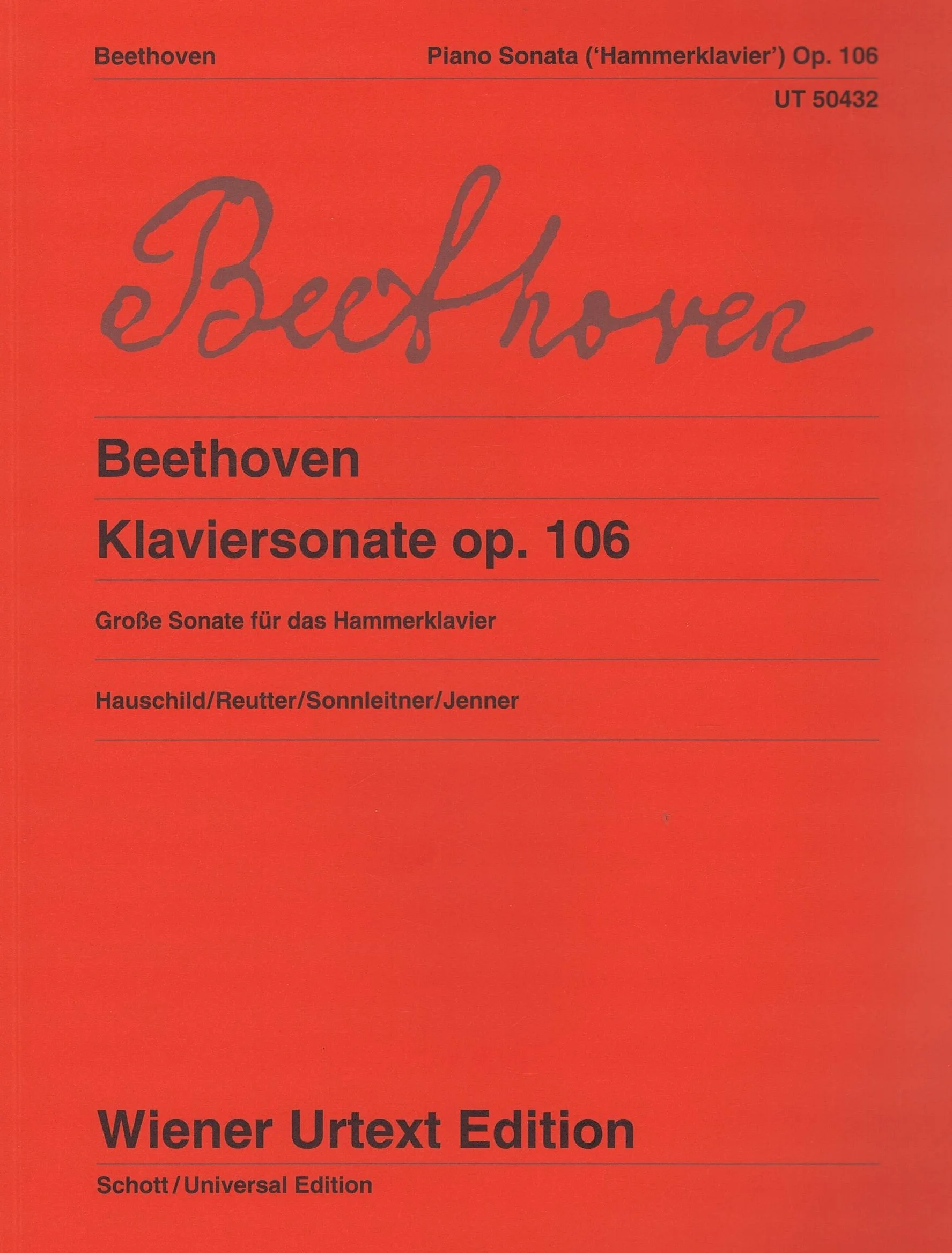 Ludwig Van Beethoven, Piano Sonata Op. 106, UT050432