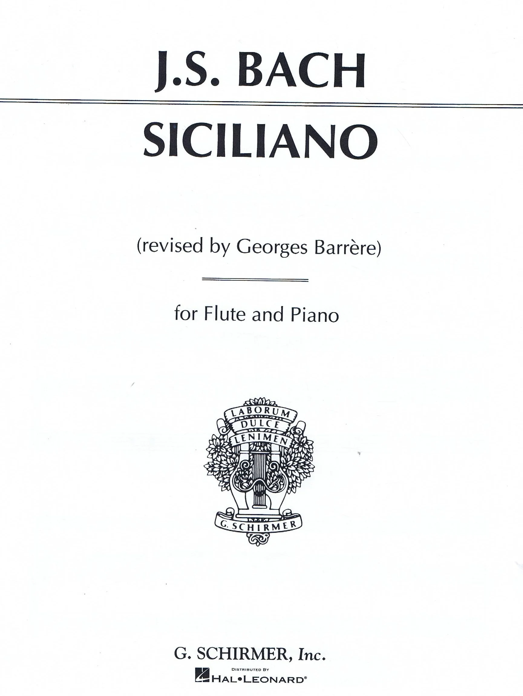 Bach Siciliano HL 50277420