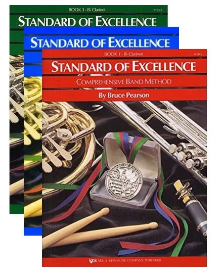Standard of Excellence Book 1,2,3 - B♭ Clarinet, KJOS W21CL,W22CL,W23CL