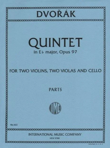 DVORÁK, Antonín 622 Quintet in E flat major, Opus 97 (with 2 Violas) IMC 622