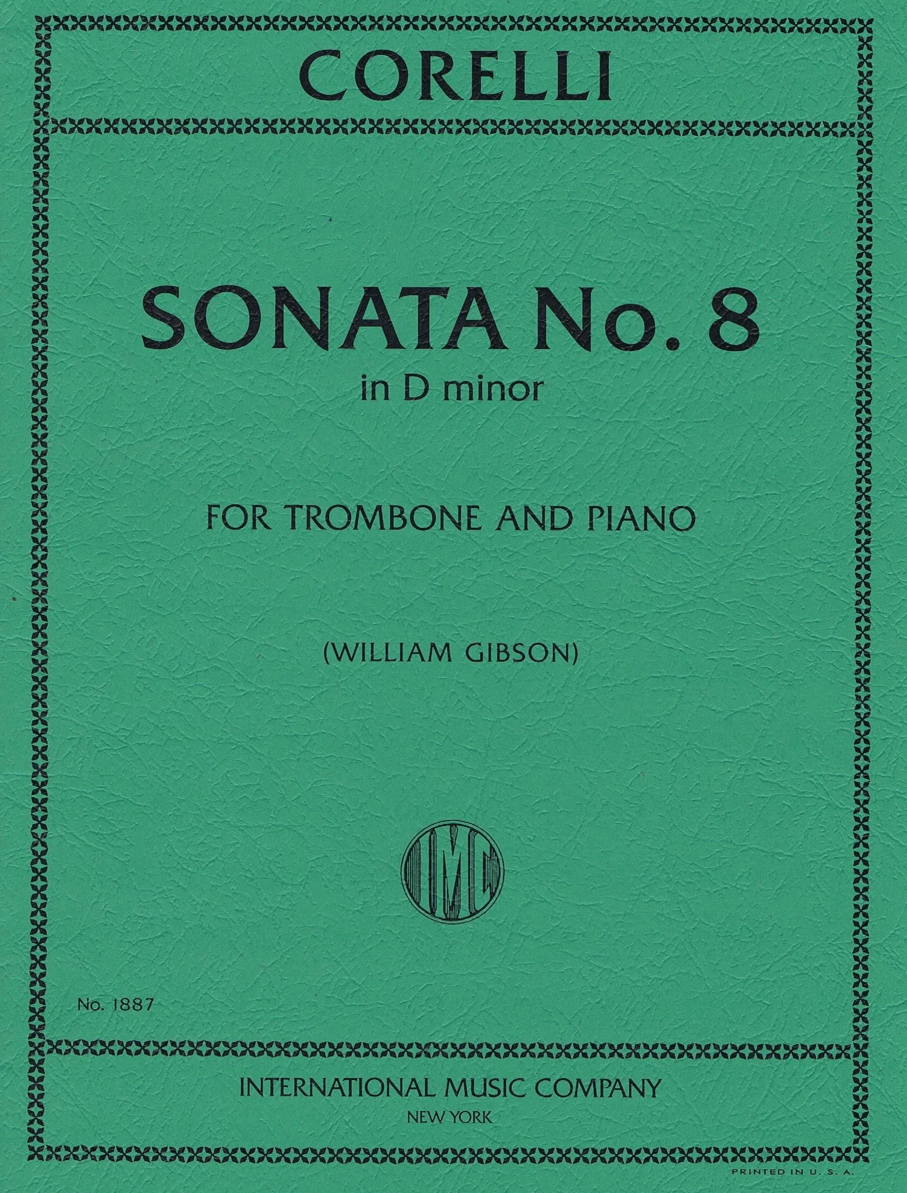 CORELLI, Sonata No. 8 in D minor (GIBSON, William) IMC 1887