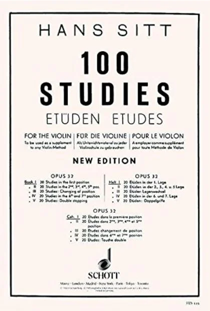 Sitt, 100 STUDIES, OP. 32 – BOOK 1~5 