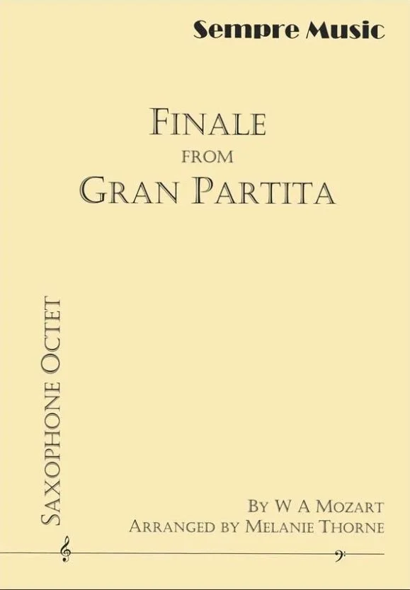 Mozart , Finale from Gran Partita (Sax. Octet) CF SM-S162F