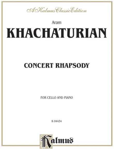 Khachaturian, Concert Rhapsody Cello Book Alfred K04434