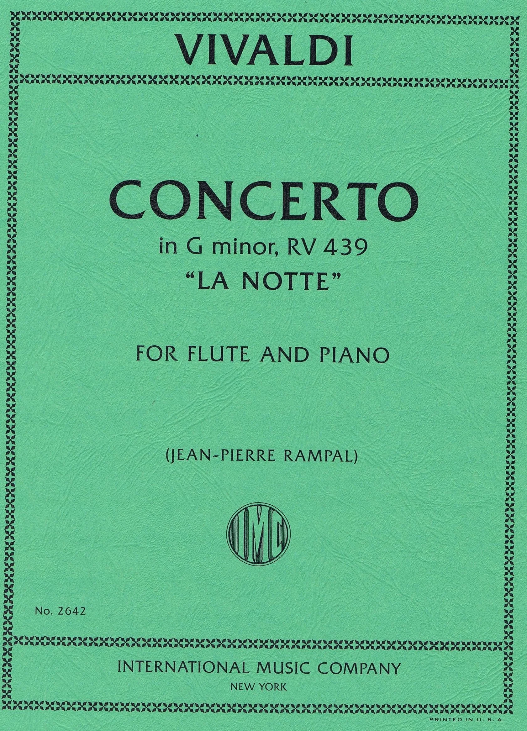 VIVALDI, Concerto in G minor, RV 439, "La Notte" (RAMPAL, Jean-Pierre) IMC 2642