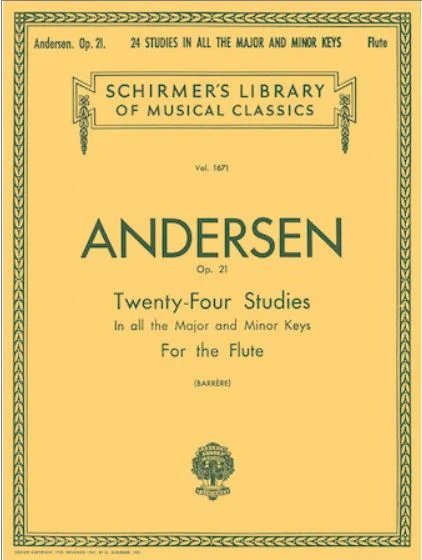 Andersen TWENTY-FOUR STUDIES, OP. 21  Flute Method HL 50260890