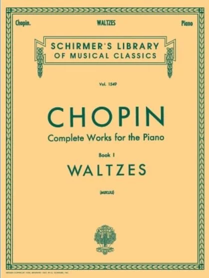 VALSES Schirmer Library of Classics Volume 1549 HL 50260000