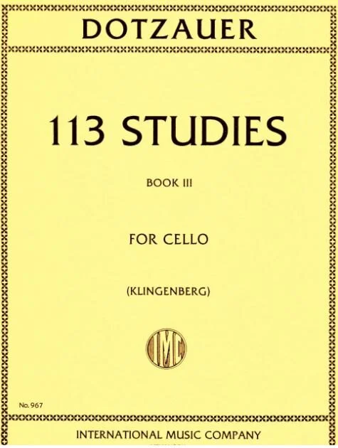 DOTZAUER, Friedrich 113 Studies in Four Volumes - Volume III (KLINGENBERG, J.) IMC 967 (Out of Stock)