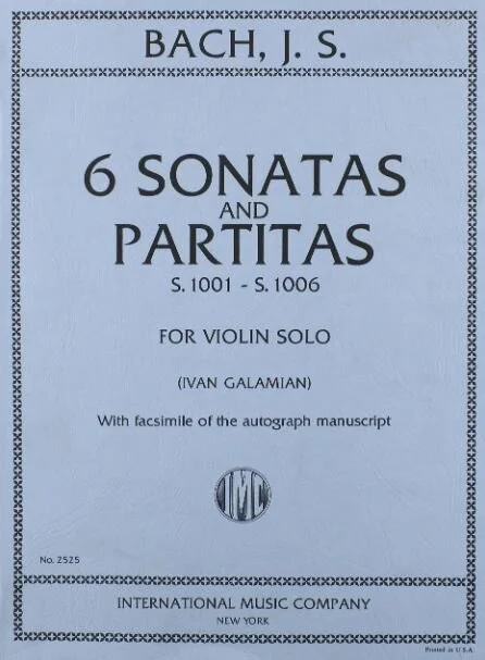 BACH, Johann Sebastian Six Sonatas and Partitas, S. 1001-1006 (GALAMIAN, Ivan) IMC 2525