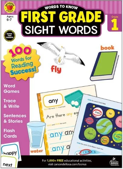First Grade Sight Words Workbook Grade 1 CD-705235