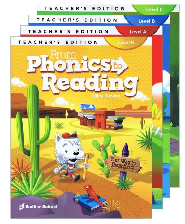 K,　Phonics　C　Teacher's　A,　—　Choice　to　Level　Reading　B,　Sadlier　From