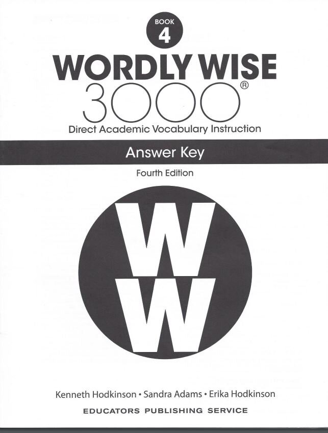 Teacher's　Fourth　Grade　—　Wordly　12　Wise　3000　Edition　Choice