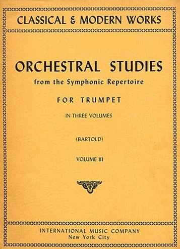 ORCHESTRAL EXCERPTS, Volume III (BARTOLD, Gabriel) IMC 473